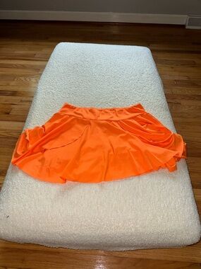 Women’s Bright Orange Flared Skirt